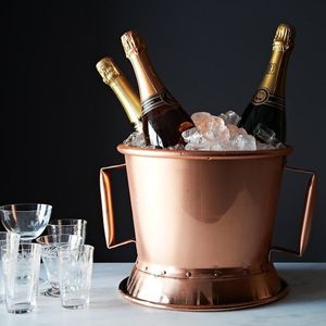 Elegant serve ware tabletop decor copper ice bucket insulated ice bucket <b>drink</b> <b>cooler</b> hotel bar accessories whiskey bar decor - Product Image 4