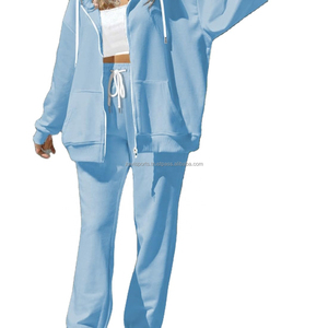 Nuevo Chándal de Tela Elegante para Mujer con Cremallera, Traje de Dos Piezas Cómodo y Grueso con Cremallera Completa - Product Image 3