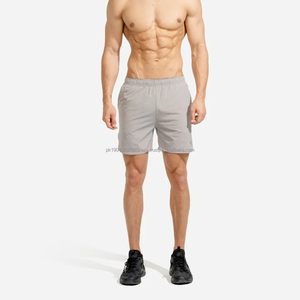 กางเกงขาสั้นออกกำลังกายของผู้ชายมีแถบกันรอยยับสำหรับใส่ในฤดูร้อนเสื้อผ้ากีฬาใช้ในโรงยิมลาย Pockets-6XL สีพื้น - Product Image 5