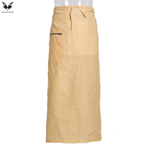 Izar Lungi para Hombre, Color Liso, Tejido Transpirable de Mezcla de Algodón, Prenda Tradicional Islámica, Ropa Musulmana de Alta Calidad - Product Image 3
