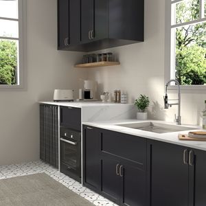 Rubinetto da cucina Bothwa Home da 19 pollici con maniglia singola, certificato CUPC, finitura nichel spazzolato - Product Image 2