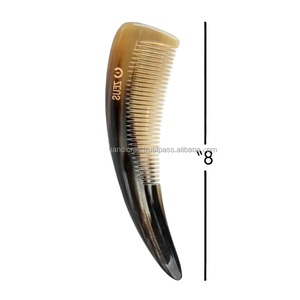 100% Handmade Natural Buffalo Horn Comb Anti-Static Polished Waterproof Hygiene 5inch High Quality Pocket Comb-HANNAN HANDICRAFT - Product Image 5