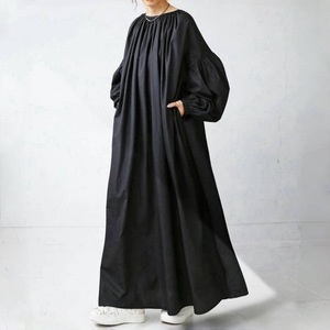 Boutique Summer New Fashionable Simple Round Neck Casual <b>Loose</b> Versatile Women's <b>Dress</b> - Product Image 6