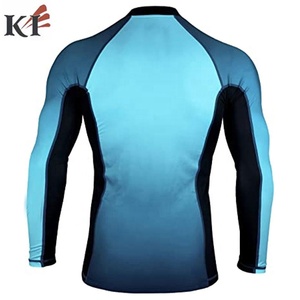 Camiseta Deportiva Rash Guard de BJJ, Diseño Personalizado, Manga Larga, Lisa, Poliéster y Spandex, Venta al Por Mayor, Impresión Digital para Hombre, Transpirable - Product Image 3