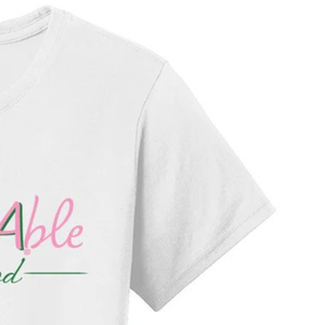 T-shirt blanc unbreble Sisterhood pour femme, en coton, manches courtes, col rond, graphique, décontracté, doux et confortable - Product Image 3