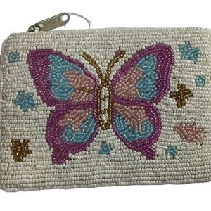 Handmade Cotton Beaded Coin Purse Fun & Stylish <b>Mini</b> <b>Pouch</b> with Mixed Colors for Coins Cards Essentials Perfect Gift for - Product Image 1