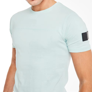 Conjunto de Verano para Hombre, 100% Poliéster, Camiseta de Manga Corta y Pantalones Cortos Tipo Cargo, Color Sólido, Estilo Deportivo Informal, con Logotipo Personalizado - Product Image 4