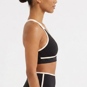 Fashion Zipper Front Yoga Gym Sports Bra Woman Breathable Women's High Support Backless Crop Sports Bra - Product Image 4