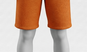 Shorts Bermuda Unisexe Gris 100% Coton avec Cordon de Serrage et Logo sur le Devant, Taille Mi-Haute, Tricoté Respirant, Style Décontracté Uni - Product Image 6