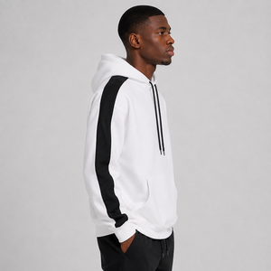 Sweat à capuche oversize tendance pour homme, tissu en coton de haute qualité, coupe décontractée, logo personnalisé, streetwear, sweat à capuche oversize décontracté pour homme - Product Image 2