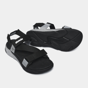 Sandalias Unisex con Punta Abierta y Tiras Cruzadas, Estilo Casual con Forro de EVA Negro de 4.5cm, Suela Cómoda, Origen Vietnam - Product Image 1