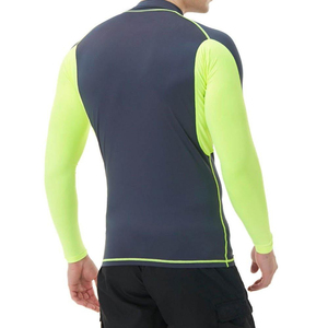 Streetwear Trendy Men Compression Shirt Solid Color Adult Size Slim Fit Breathable Gym Workout Fitness Activewear - Product Image 2