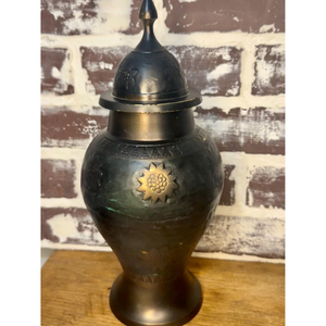 Pot à gingembre décoratif élégant en métal avec couvercle, pot à épices de luxe, récipient de rangement pour aliments, support pour pot à miel pour cuisine, à prix réduit - Product Image 1