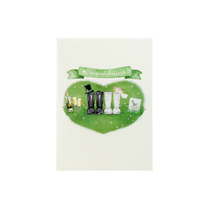 Carte de vœux 3D pop-up sur le thème du cowboy rustique, faite à la main, pour mariage, invitation, carte cadeau, vente en gros - Product Image 3
