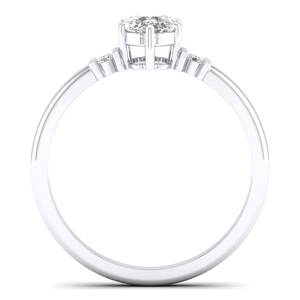 Bague de fiançailles REYES, nouveau design, 1,36 carat, moissanite, argent sterling 925, exquise, pour proposition de mariage, bijoux fins, cadeau pour elle - Product Image 4