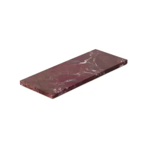 Plateau rectangulaire en marbre zèbre rouge, pierre naturelle, plateau de service décoratif, décoration de luxe pour la maison - Product Image 2