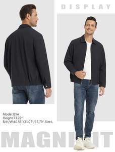 Veste softshell imperméable pour homme avec doublure en polaire, coupe-vent léger, imperméable à capuche pour les sports de plein air - Product Image 6