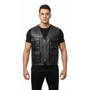 Chaleco de Motociclismo de Cuero de Alto Rendimiento 2026, a la Moda, para Hombre, Talla Grande, Impermeable, Resistente al Viento, Protector y de Seguridad - Product Image 1