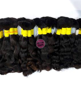 Cheveux indiens bouclés Remy en vrac pour tresses, 100 grammes - Product Image 2