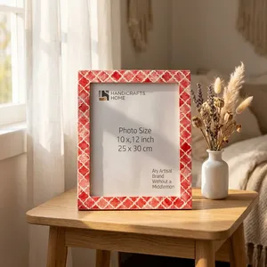 Cadre photo moderne en résine, support décoratif artistique pour photos, accessoires de maison faits à la main, vente en gros - Product Image 2