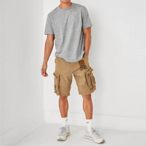 Pantalones Cortos de Pesca para Hombre, 100% Algodón, Lisos, con Bolsillos, Estilo Cargo, Largos hasta la Rodilla, para Uso Urbano, Venta al por Mayor - Product Image 3