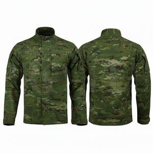 Chaqueta de Manga Larga con Diseño de Camuflaje Personalizado, Cuello Alto, Mezcla de Algodón, Cómoda, Uniforme, MOQ Bajo - Product Image 3