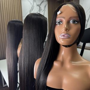 Luxury Vietnamese Human Hair <b>Wigs</b> Extensions <b>Best</b> Wholesale Price Black Long Bone Straight Trendy Products - Product Image 4