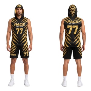 ชุดยูนิฟอร์มพรีเมียม 7v7 แบบไม่มีแขน มีฮู้ด ปี 2026 ชุดยูนิฟอร์มแบบมีฮู้ด 7v7 แบบสั่งทำพิเศษ พร้อมหมายเลข ป้องกันการซีดจาง - Product Image 5