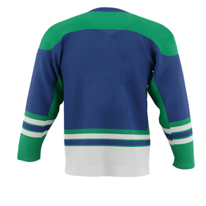 เสื้อฮอกกี้น้ำแข็งพิมพ์ลายระบายอากาศได้ดี ผลิตจากโพลีเอสเตอร์ 100% แห้งเร็ว น้ำหนักเบา รับทำโลโก้ตามสั่ง MOQ ต่ำ ผลิตตามแบบ OEM สำหรับทุกเพศ  แบบซับลิเมชั่น - Product Image 4