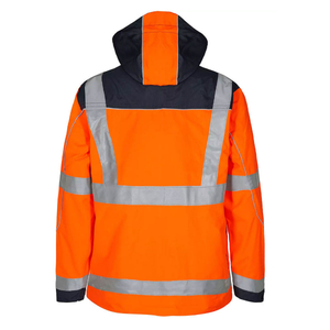 Best Seller High Quality Custom Men's Soft-shell Hi Vis Reflector Construction Security Waterproof Safety <b>Jackets</b> - Product Image 2