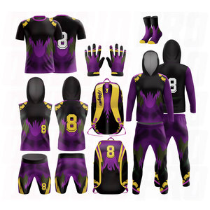 Suministro Directo: Paquete de Oferta de Uniformes de Fútbol Americano 7on7 de Última Tendencia, Bolsas, Conjuntos de Compresión con Capucha, Chándales, Tops, Pantalones, Guantes - Product Image 1