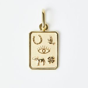 Prix de gros Collier et Bracelet avec pendentif doré motif geste de main, Bijoux de mode, Cadeau pour femmes et hommes, Style minimaliste de luxe - Product Image 5