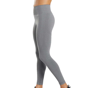 Custom Spandex/<b>Nylon</b> Anti-Bacterial Breathable High Waist Ankle-Length <b>Leggings</b> for All Seasons - Product Image 4