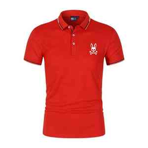 Nuevo Jersey de Algodón de Alta Calidad, Talla Grande, con Logotipo Personalizado, Estampado Informal, Sólido, para Hombre, de Punto, de Secado Rápido - Product Image 2