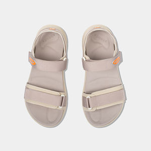 Sandales décontractées pour femmes, design à brides croisées, bout ouvert, couleur rose, légères, en EVA, confortables - Product Image 4