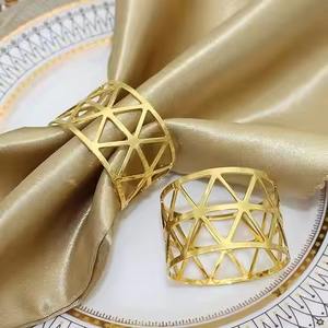 Anillo de Servilleta Metálico Clásico para Decoración de Mesa de Banquete, Eventos de Boda, Estilismo de Fiestas y Presentación de Comidas - Product Image 2