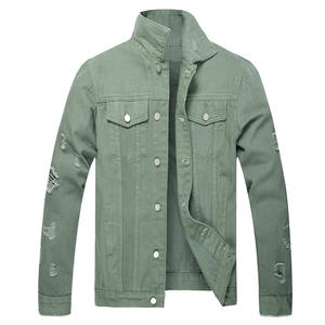 Chaqueta de Mezclilla para Hombre, Diseño Nuevo, Superventas, Calidad Premium, Color Sólido, Estilo Urbano, Ligera, Chaqueta de Invierno para Hombre - Product Image 1
