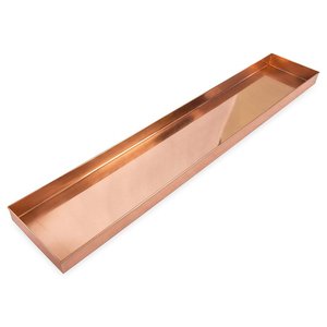 Metal Polished Finished Copper Tray Premium Design Copper Serving Tray For Home And Kitchenware Decorative Serving Tray On Sale - Product Image 1