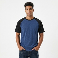 T-shirt Raglan 100% Coton de Haute Qualité, Uni, Homme Femme, Manches Courtes, Anti-boulochage, Unisexe, Coupe Classique, 200 Grammes