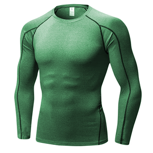 Vente en gros de chemises de compression à manches courtes, protection contre les éruptions cutanées, UPF50, évacuation de l'humidité, respirantes, antibactériennes, en polyester/nylon, design MMA - Product Image 6
