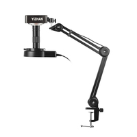 XHU4011 60MP 4K Digital 150X Zoom Microscope Kit dengan Dudukan Anti-Getaran, Output /VGA/USB dengan Dudukan Lipat