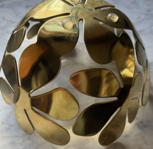 Bol de service décoratif moderne en aluminium poli Stockholm, jetable, pour la décoration de la maison, les fruits, les collations, centre de table - Product Image 6