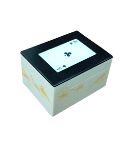 Caja de Almacenamiento Decorativa Portátil de Resina de Lujo con Impresión UV para Cartas de Juego con Accesorios Personalizados para Regalo - Product Image 5