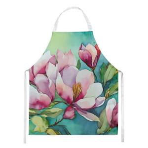 Louisiana Magnolias Watercolor Unisex Large Multicolor <b>Apron</b> for <b>Cooking</b> Baking Crafts Gardening-for Adult Women and <b>Men</b> - Product Image 1