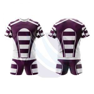 Wholesale Professional <b>Men</b>’s Rugby Football Uniform Sets Custom Design & Logo Comfortable Breathable 100% Polyester - Product Image 4