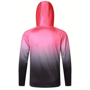Hoodies et chemises de pêche à manches longues 100 % polyester, protection solaire UPF, performance optimale, sublimation, vente en gros, best-seller - Product Image 2
