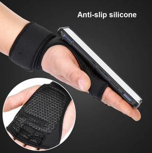 Breathable Gym <b>Gloves</b> Wrist Length Sports Training Half Finger Black Polyester Comfortable Fit - Product Image 5