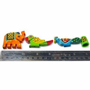 Figurines d'animaux en bambou écologiques faites à la main, statues artisanales pour la décoration de la maison et des voyages, sculpture artisanale Art Déco pour table - Product Image 1