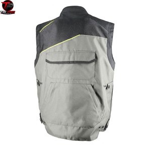 Chaleco Utilitario Gris y Negro para Hombre, Cuello Alto, Cierre Completo, Múltiples Bolsillos con Solapa, Ropa de Trabajo, Chaleco de Viaje, Chaleco Ligero y Duradero - Product Image 5