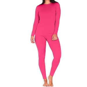 Sous-vêtements thermiques longs pour femmes, respirants, antistatiques, en nylon et élasthanne, sans couture, durables, pour l'hiver - Product Image 2